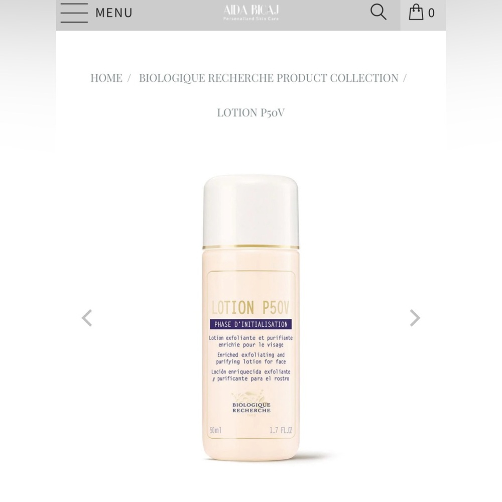 Biologique Reserche P50 V 1 ounce bottle. Brand new & perfect for travel size!